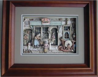 The shadowboxes drawn by Anton Pieck