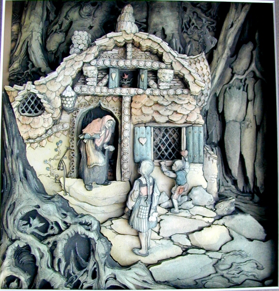 The shadowboxes drawn by Anton Pieck